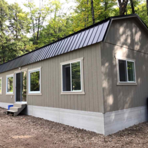 915: Lofted Barn 16x40 8' Walls Custom Colour and Trim - Build on Site