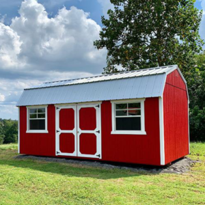 901: Lofted Barn 10x20 Scarlet Red with Barn White Trim - Special Order