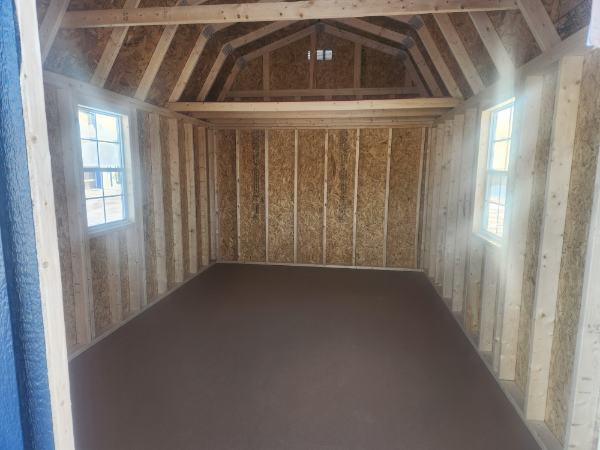 2005 Lofted Barn 10x16 Black with Black Roof - no permit required - Image 2