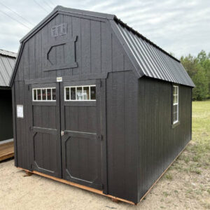 2005 Lofted Barn 10x16 Black with Black Roof - no permit required