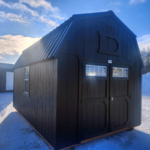 2005 Lofted Barn 10x16 Black with Black Roof - no permit required